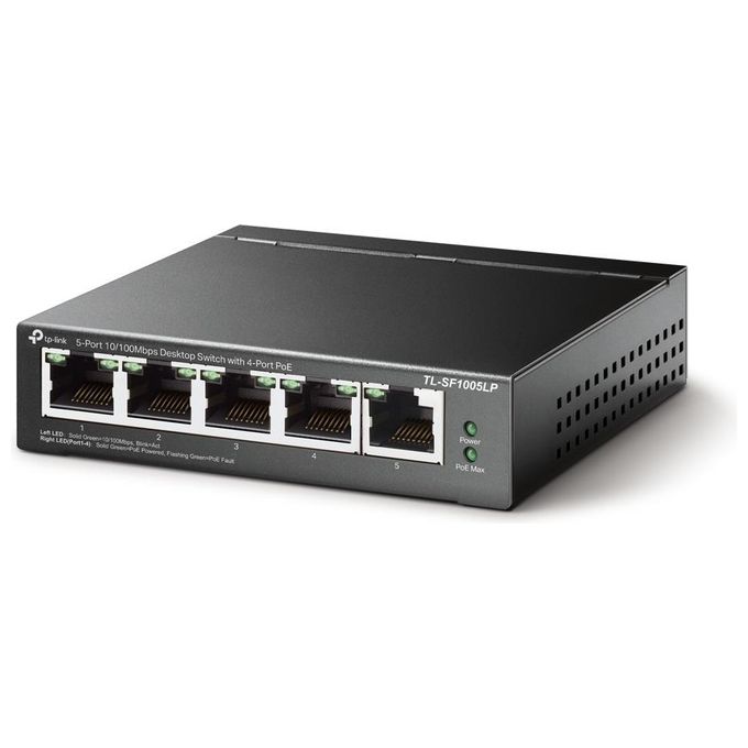 Tp-link TL-SF1005LP Switch di Rete Non Gestito Fast Ethernet 10 100 PoE colore Nero