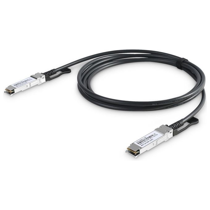 Digitus DN-81307 QSFP+ 40G Direct Attach Cavo DAC 1 m 41,2 Gbps compatibile Allnet CISCO D-LINK Edimax Etherwan Fortinet colore Nero