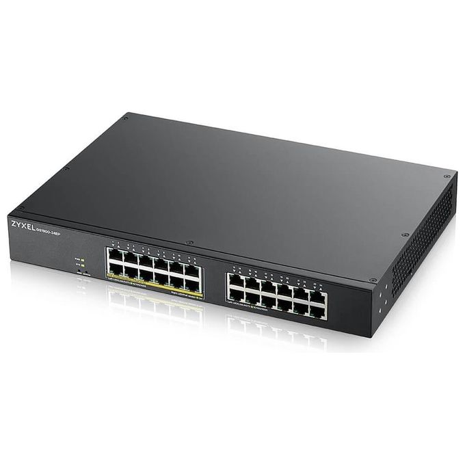 Zyxel GS1900-24EP Switch Gestito L2 24 Porte Gigabit Ethernet 12 Porte PoE+ 130W Budget VLAN IPv6 Rack 19'' colore Nero
