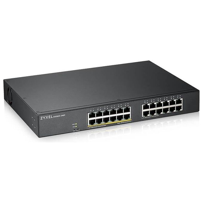 Zyxel GS1900-24EP Switch Gestito L2 24 Porte Gigabit Ethernet 12 Porte PoE+ 130W Budget VLAN IPv6 Rack 19'' colore Nero