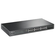 TP-Link TL-SG2428P JetStream Switch Gestito L2 28 porte Gigabit 24 PoE+ 250W 4 slot SFP Omada SDN colore Nero