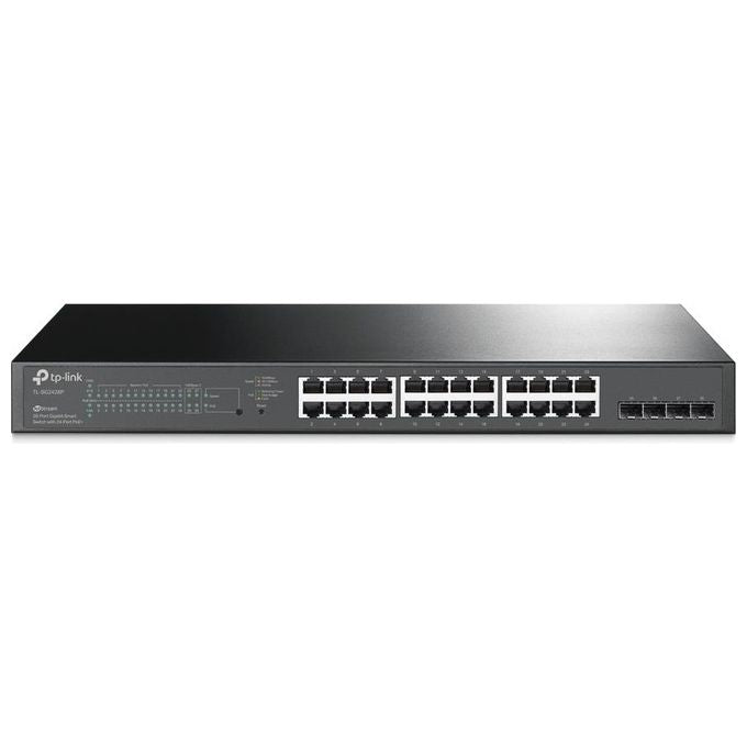 TP-Link TL-SG2428P JetStream Switch Gestito L2 28 porte Gigabit 24 PoE+ 250W 4 slot SFP Omada SDN colore Nero