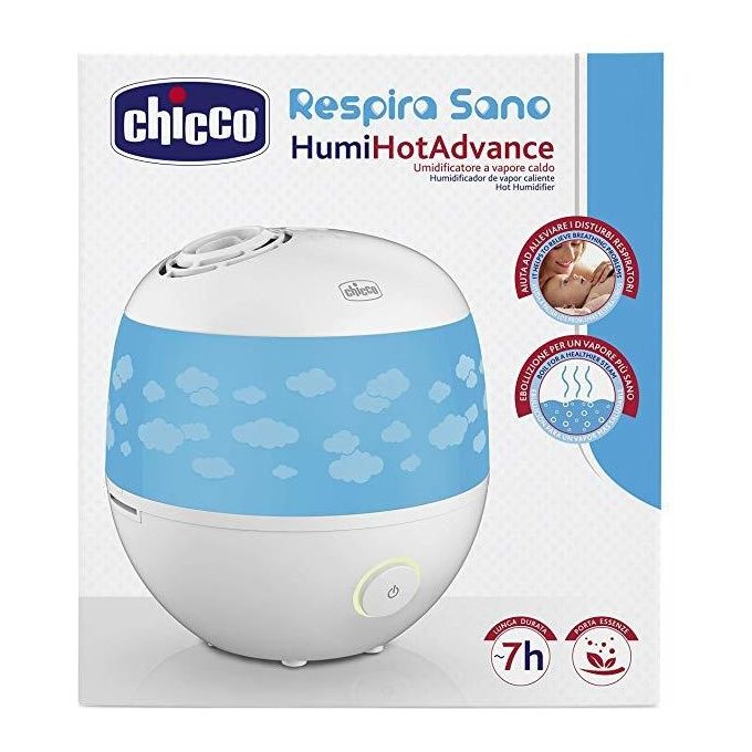 Chicco Humi Hot Advance Umidificatore a Caldo Bianco-Blu