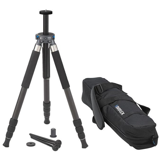 Novoflex TRIOMC2840 TrioPod-M Treppiede Universale con Gambe in Fibra di Carbonio a 4 Sezioni colore Nero