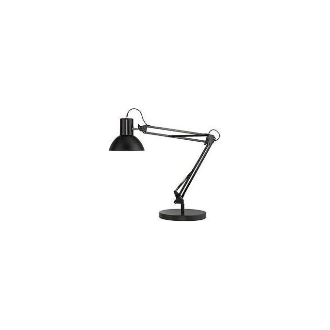 Unilux 400093600 Success 66 Lampada da Tavolo LED E27 11 W con Interruttore sul Cavo e Morsetto colore Nero