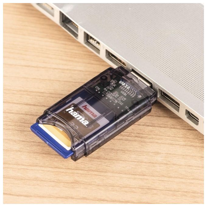 Hama Lettore di Schede Multiplo Usb 3.0 6 in 1 Antracite