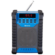 Denver WRB-60 Radio da lavoro con FM Bluetooth batteria ricaricabile IP54 colore Blu Grigio