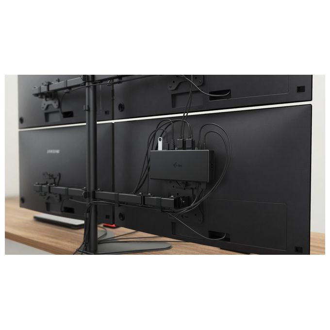 I-tec Docking Station USB-C 4 Monitor 2x HDMI 2x DisplayPort Power Delivery 85W Gigabit Ethernet 6x USB colore Nero