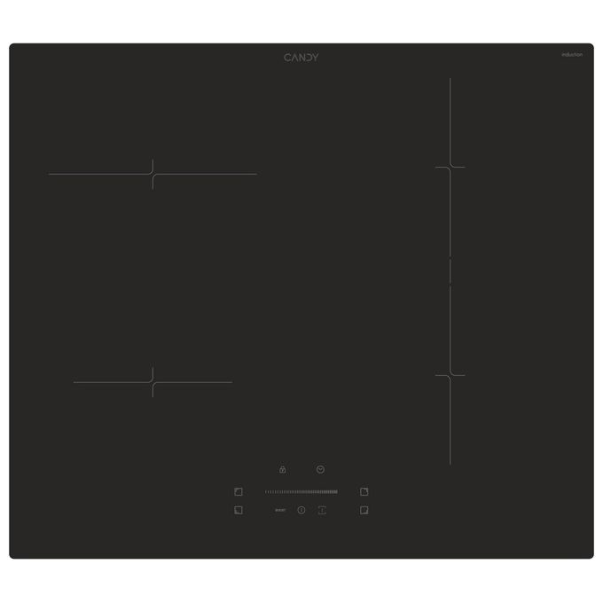 Candy CTP643CYEP Idea Piano cottura a induzione 59 cm 4 zone Touch Boost Digitale colore Nero