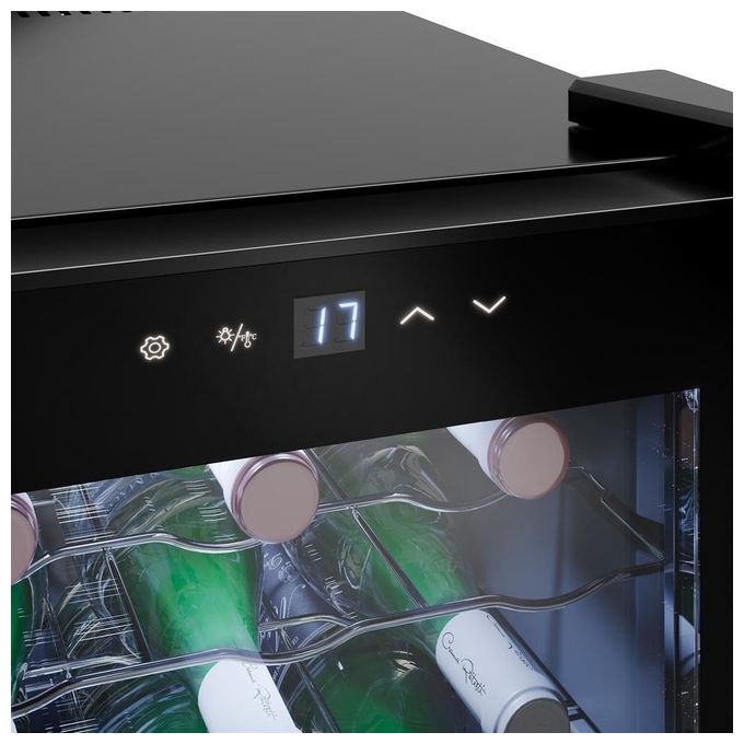 Tristar WR-7511 Grand Saignée Cantinetta Termoelettrica 12 Bottiglie 4 Ripiani Touch 25 dB Classe F colore Nero