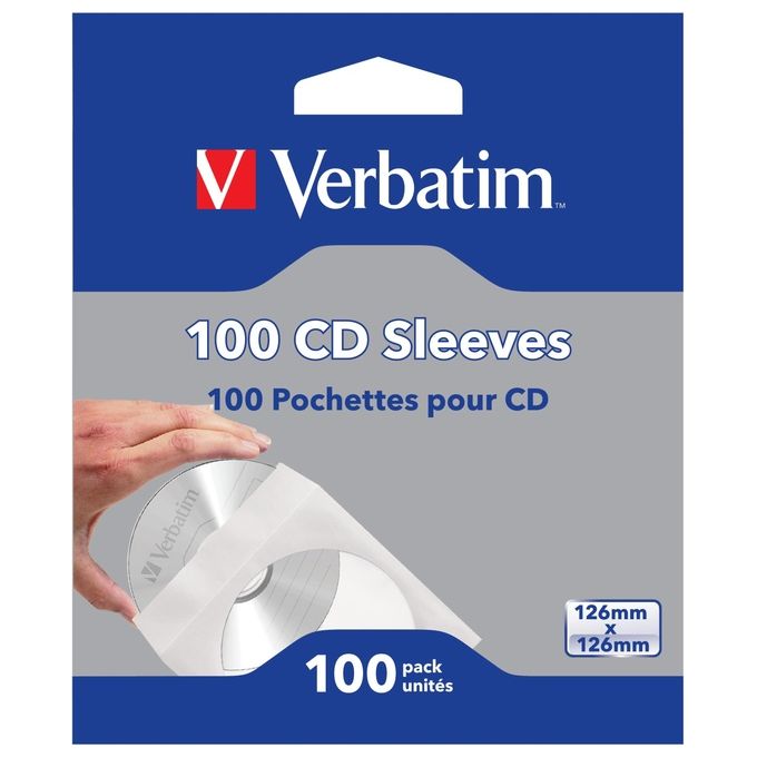 Verbatim Confezion Da 100 Bustine X Cd  Dvd