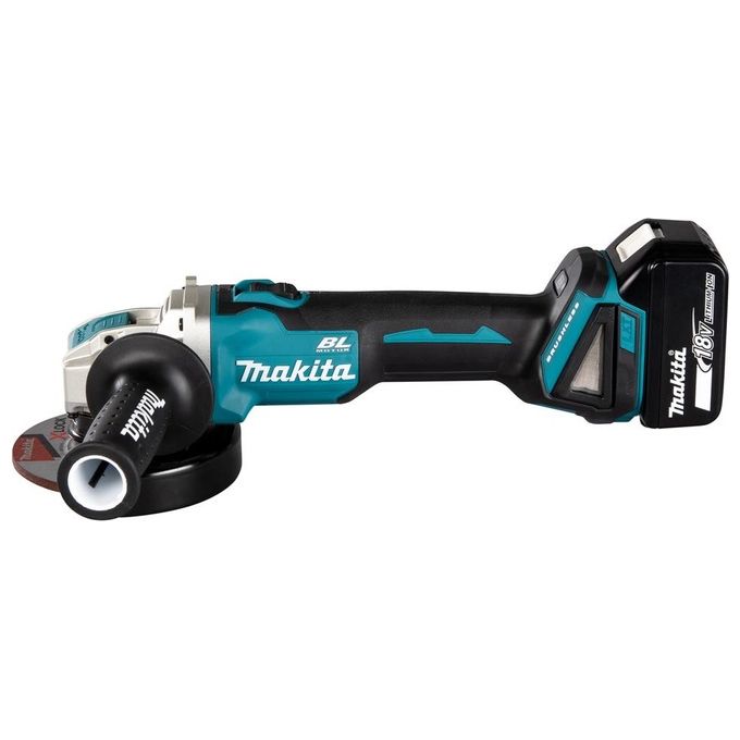 Makita DGA521ZX1 Smerigliatrice Angolare a Batteria 18V 125 mm Brushless X-LOCK 8500 rpm colore Blu Nero