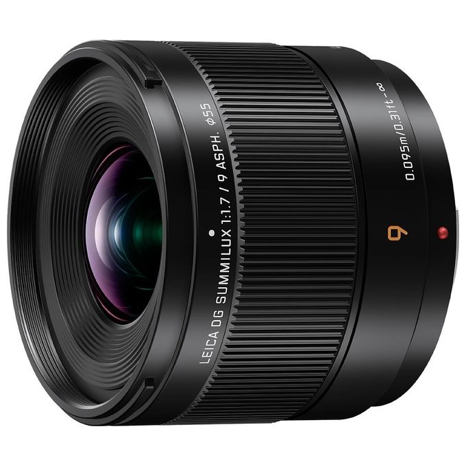 Panasonic H-X09E Leica DG Summilux 9mm F1.7 ASPH Micro 4-3 Obiettivo Ultra Ampio 55 mm Nero