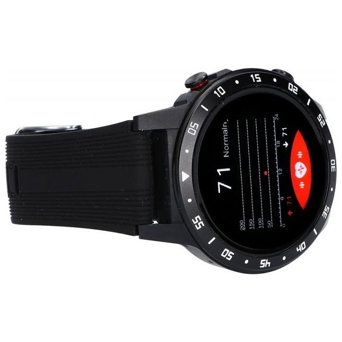 Maxcom FW37ARGON Argon Smartwatch 1.04'' IPS Touch Cardiofrequenzimetro Pedometro Notifiche IP68 colore Nero