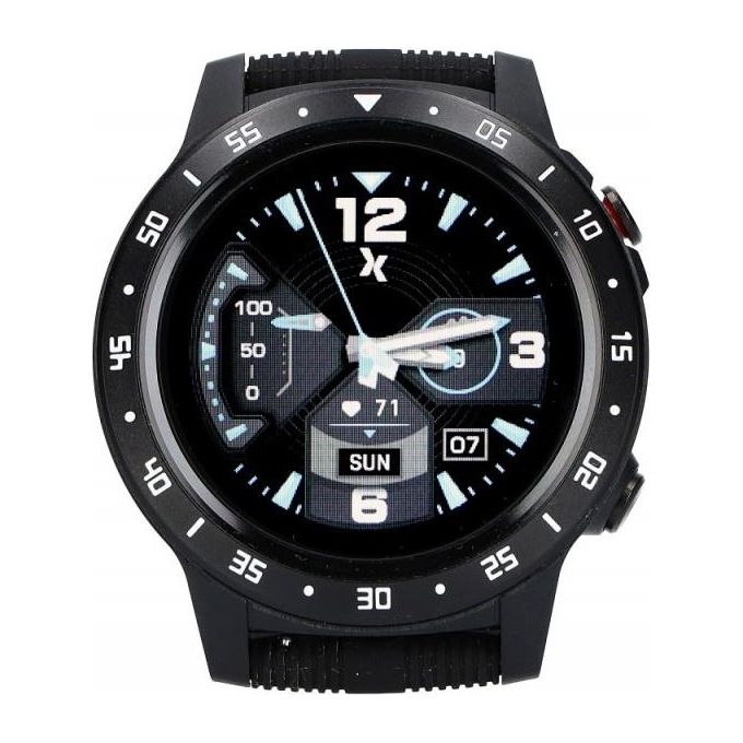 Maxcom FW37ARGON Argon Smartwatch 1.04'' IPS Touch Cardiofrequenzimetro Pedometro Notifiche IP68 colore Nero