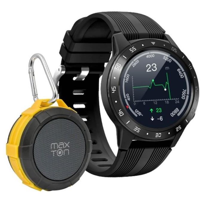Maxcom FW37ARGON Argon Smartwatch 1.04'' IPS Touch Cardiofrequenzimetro Pedometro Notifiche IP68 colore Nero