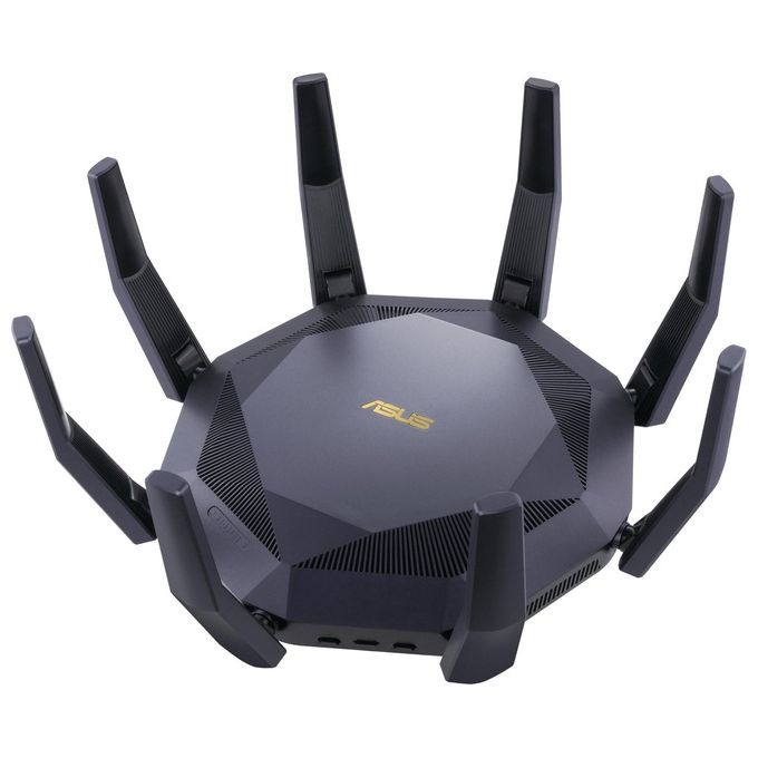 ASUS 90IG04J1-BM3010 RT-AX89X AX6000 AiMesh Router Wireless Dual-band 2.4 GHz 5 GHz 8 Porte LAN 10G 2 USB 3.2 8 Antenne Wi-Fi 6 colore Nero