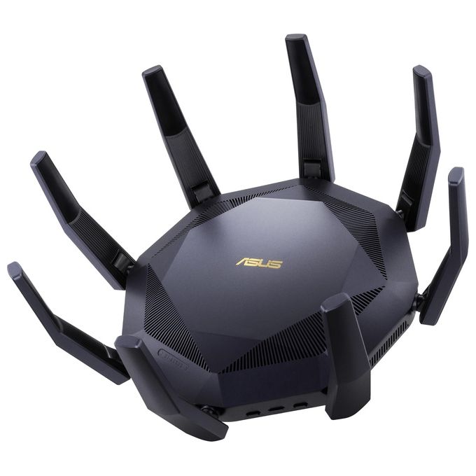 ASUS 90IG04J1-BM3010 RT-AX89X AX6000 AiMesh Router Wireless Dual-band 2.4 GHz 5 GHz 8 Porte LAN 10G 2 USB 3.2 8 Antenne Wi-Fi 6 colore Nero
