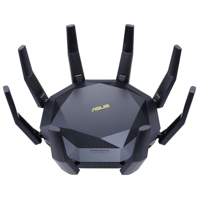 ASUS 90IG04J1-BM3010 RT-AX89X AX6000 AiMesh Router Wireless Dual-band 2.4 GHz 5 GHz 8 Porte LAN 10G 2 USB 3.2 8 Antenne Wi-Fi 6 colore Nero