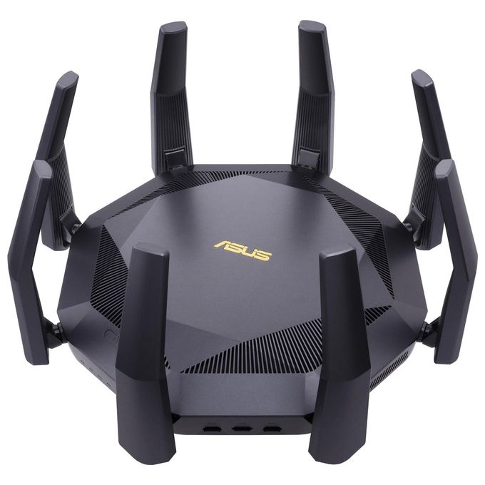 ASUS 90IG04J1-BM3010 RT-AX89X AX6000 AiMesh Router Wireless Dual-band 2.4 GHz 5 GHz 8 Porte LAN 10G 2 USB 3.2 8 Antenne Wi-Fi 6 colore Nero