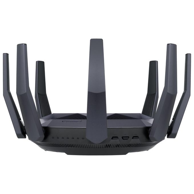ASUS 90IG04J1-BM3010 RT-AX89X AX6000 AiMesh Router Wireless Dual-band 2.4 GHz 5 GHz 8 Porte LAN 10G 2 USB 3.2 8 Antenne Wi-Fi 6 colore Nero