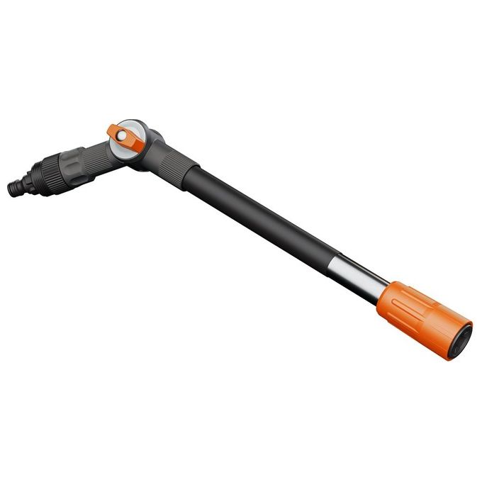 GARDENA 18806-20 Cleansystem Manico Flex Prolunga per Pulizia Superfici Difficili da Raggiungere Lunghezza 53 cm Angolo Regolabile 45° colore Grigio Arancione