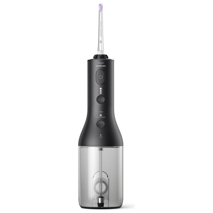 Philips HX3826-33 Sonicare Power Flosser 3000 Irrigatore Orale Cordless Quad Stream 2 modalita' 3 intensita' 250 ml autonomia 14 giorni colore Nero