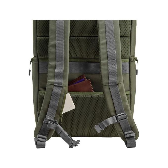 HP 9J4C1AA Zaino Modulare per Laptop 15.6'' 3 in 1 27L Resistente all'Acqua Tasca RFID colore Grigio Verde
