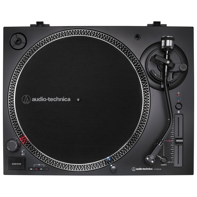 Audio-Technica AT-LP120XBT-USB Giradischi a Trasmissione Diretta Bluetooth aptX USB 2.0 Preamplificatore Integrato 33 45 78 rpm colore Nero
