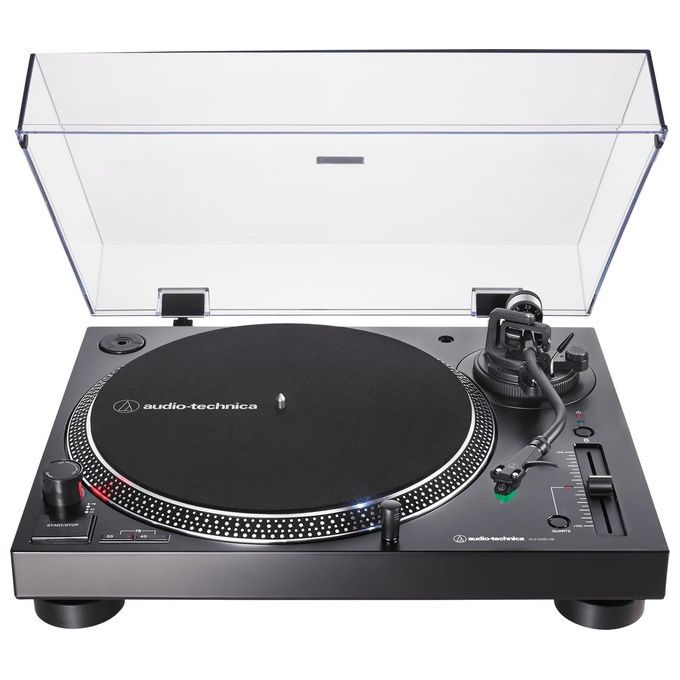 Audio-Technica AT-LP120XBT-USB Giradischi a Trasmissione Diretta Bluetooth aptX USB 2.0 Preamplificatore Integrato 33 45 78 rpm colore Nero