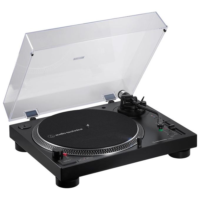 Audio-Technica AT-LP120XBT-USB Giradischi a Trasmissione Diretta Bluetooth aptX USB 2.0 Preamplificatore Integrato 33 45 78 rpm colore Nero