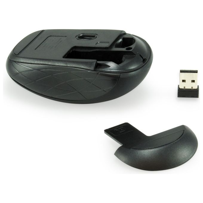 Conceptronic Mini Optical Wireless Mouse 1600DPI Grigio