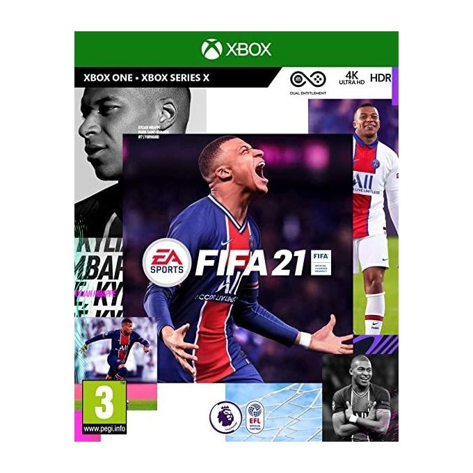 Electronic Arts 1068290 FIFA 21 Gioco per Xbox One con Upgrade a Xbox Series X S modalita' FIFA Ultimate Team VOLTA FOOTBALL e Carriera colore Nero