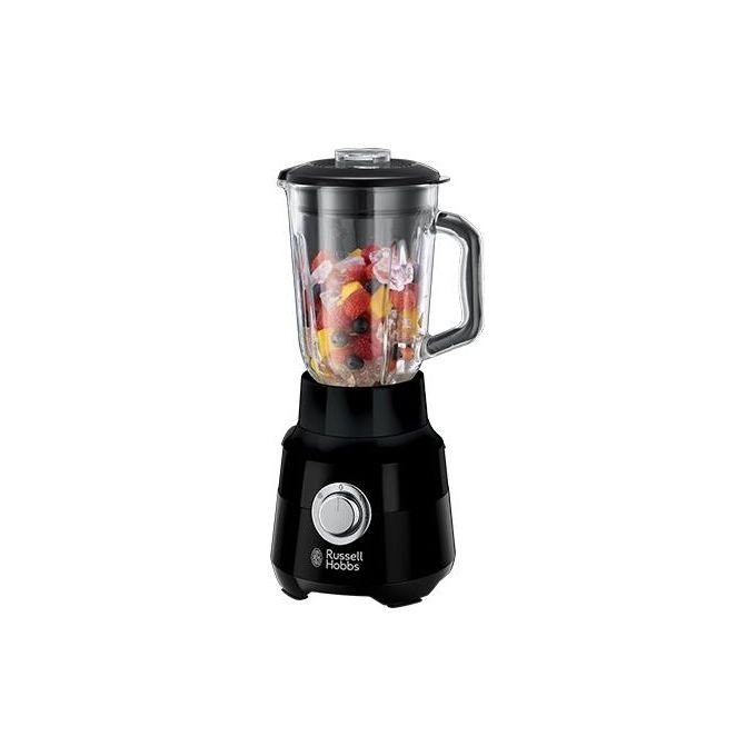 Russell Hobbs 24722-56 Frullatore da Tavolo 650 W 1,5 L 2 Velocita' Funzione Pulse Lama 4 Punte in Acciaio Inox colore Nero