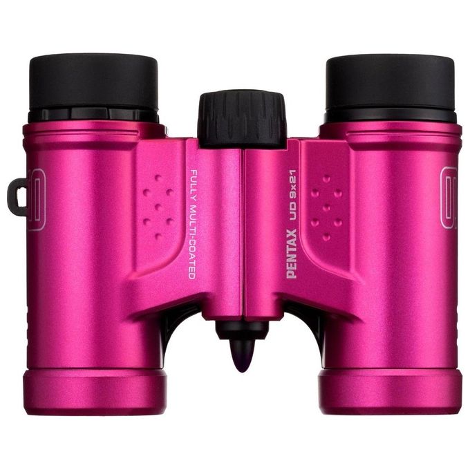Pentax 61815 Binocolo UD 9x21 Ingrandimento 9x Diametro Obiettivo 21 mm Campo Visivo 105 m a 1000 m Colore Rosa