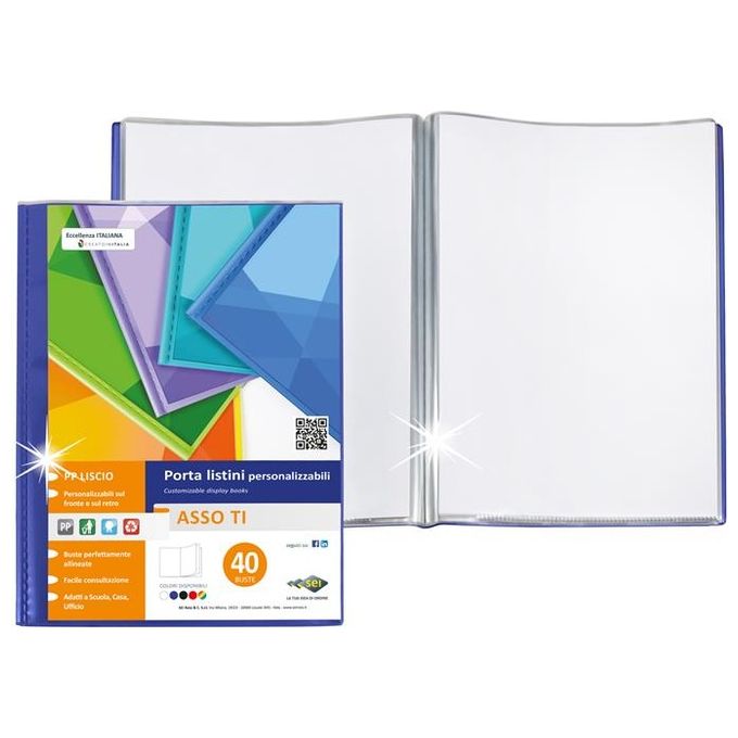 Sei Rota Porta Listino Asso TI 15x21cm 10 Buste Blu
