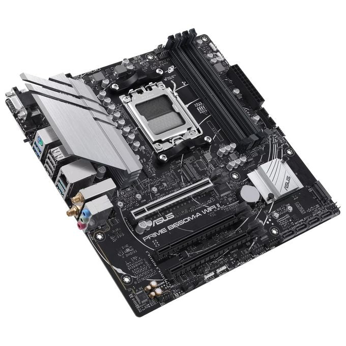 ASUS 90MB1EG0-M0EAY0 PRIME B650M-A WIFI II Scheda Madre AM5 DDR5 Wi-Fi 6 Bluetooth 5.2 Ethernet 2.5 Gigabit colore Nero