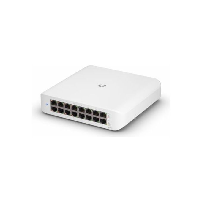Ubiquiti USW-LITE-16-POE UniFi Switch Lite 16 porte Gigabit Ethernet L2 8 porte PoE+ 802.3at 30 W fanless colore Bianco