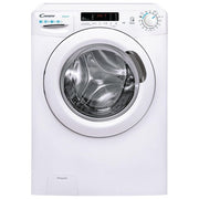 Candy CS4 1272DE-1-S - Lavatrice Slim a Carica Frontale 7 kg, 1200 rpm, Classe Energetica D, 16 Programmi con Kilo Detector e Controllo Remoto NFC (85×60×45 cm), Colore Bianco