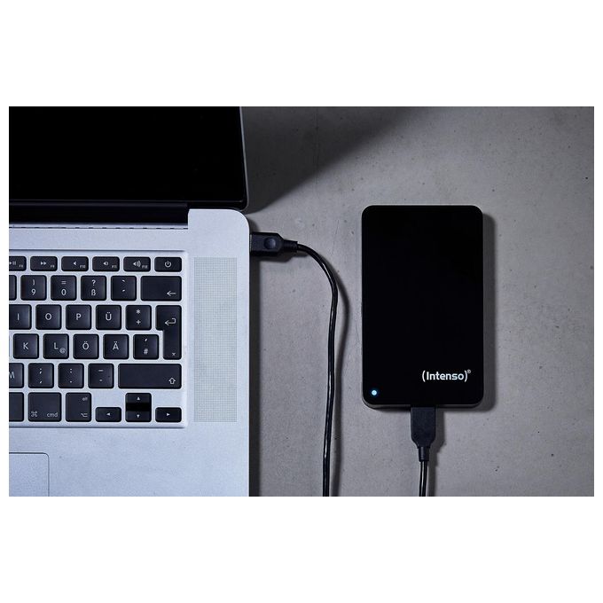 Intenso Hard Disk Esterno USB 3.0 2,5 pollici 500GB con Custodia Nera per Archiviazione Dati