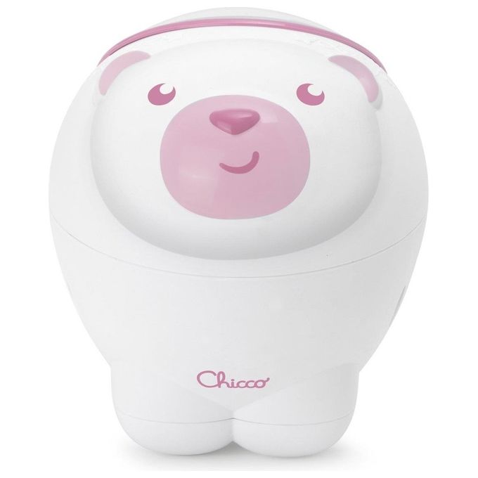 Chicco 00011558100000 First Dreams Proiettore 2in1 da Culla e da Comodino con Aurora Boreale Musica Classica e Suoni della Natura colore Rosa