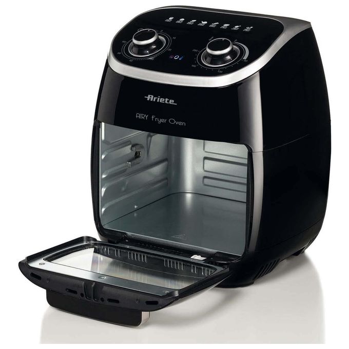 Ariete 4619 Friggitrice ad aria 11 L 2000 W Forno Elettrico Girarrosto Essiccatore 8 Programmi colore Nero