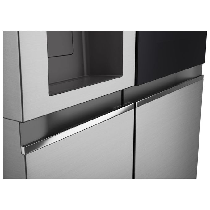LG GSGV80PYLD InstaView Frigorifero Americano Side by Side 635 L 179 cm Classe D 35 dB No Frost Dispenser Wi-Fi colore Argento