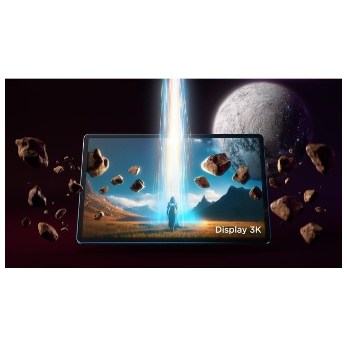 Lenovo ZAEG0015IT Yoga Tab Plus Tablet Android 12.7'' 3K Snapdragon 8 Gen 3 16 GB RAM 256 GB Wi-Fi 7 Android 14 Tastiera e Pennino inclusi colore Tidal Teal