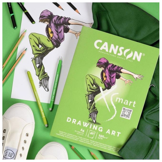 Canson Confezione 5 Carta Bianca 40 Fogli 150G-M2