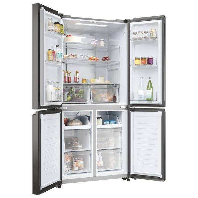 Haier HCR3818ENMD Cube 83 Serie 3 Frigorifero 4 Porte 467 L 181,5 cm Classe E 35 dB Total No Frost colore Grigio