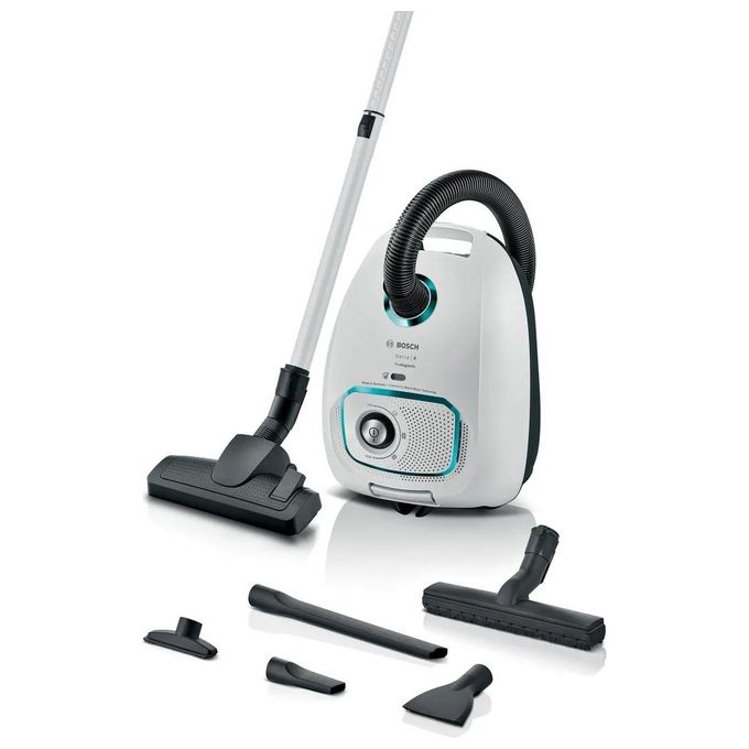Bosch BGB41HYG1H Serie 4 Aspirapolvere a Cilindro con Sacco HEPA 4 L 600 W 75 dB colore Bianco