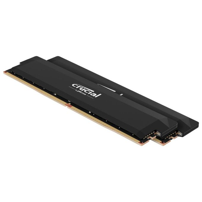 Crucial CP2K16G64C38U5B Crucial Pro RAM DDR5 32 GB 2 x 16 GB 6400 MHz CL38 Intel XMP 3.0 AMD EXPO Data Integrity Check colore Nero