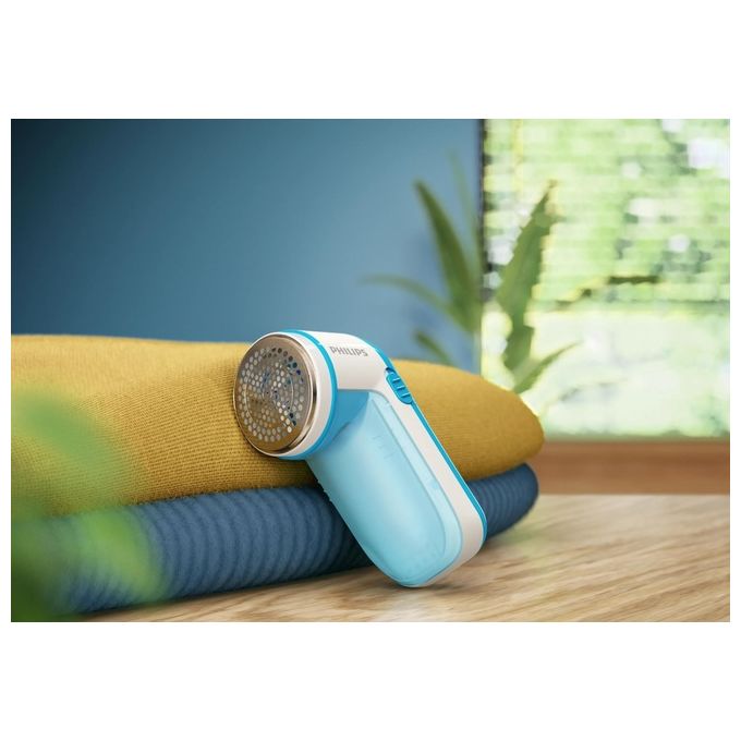 Philips GC026-00 Levapelucchi Elettrico a Batteria Blu