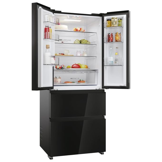 Haier HFR3718ENGB FD 70 Series 3 Frigorifero French Door 402 L 177 cm Classe E 37 dB No Frost colore Nero